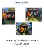 Singing at Whiteley Shopping Centre